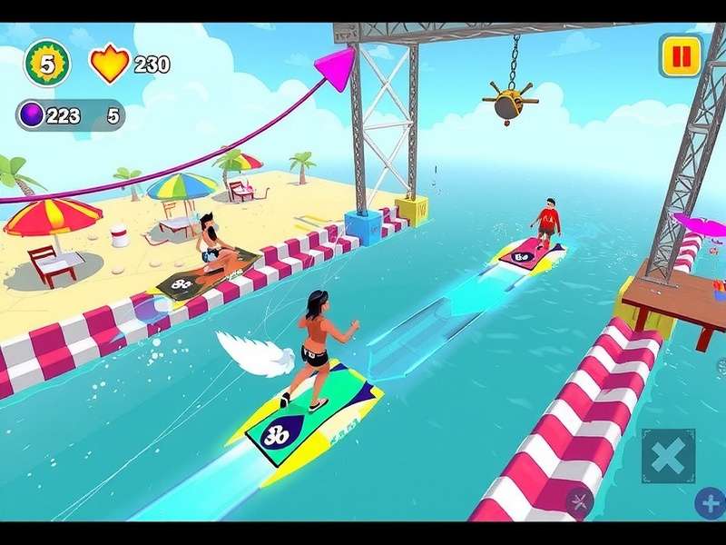Colorful Holi Racing Action Splash Race Holi Gameplay